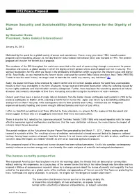 2012 Peace Proposal