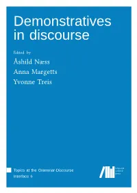 Demonstratives in Discourse