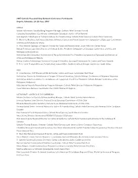Participant List