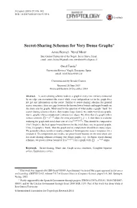 Secret-Sharing Schemes for Very Dense Graphs