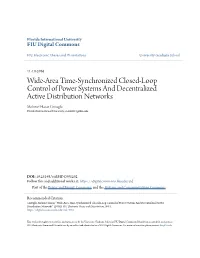 Wide-Area Time-Synchronized Closed-Loop Control of Power Systems