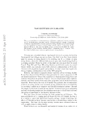 Arxiv:Hep-Th/9611050V2 23 Apr 1997