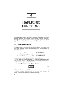 Harmonic Functions