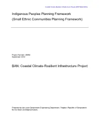Indigenous Peoples Planning Framework (Small Ethnic Communities Planning Framework)