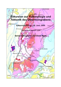 Exkursion Zur Vulkanologie Und Tektonik Des Oberrheingrabens