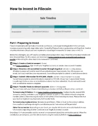 How to Invest in Filecoin