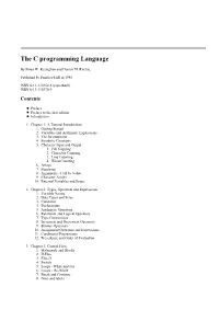 The C Programming Language