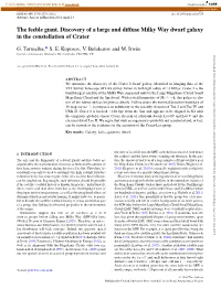 The Feeble Giant. Discovery of a Large and Diffuse Milky Way Dwarf Galaxy in the Constellation of Crater