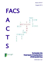 August 2014 FACS a C T S