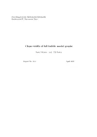 Clique-Width of Full Bubble Model Graphs