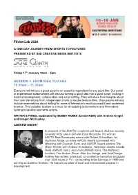 Flickerlab 2020 Full Programme Here