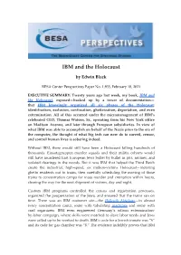 IBM and the Holocaust