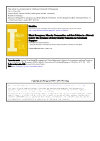 Identities Ethnic Resurgence, Minority Communities, and State