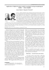 Application of Digital Elevation Models to Geological and Geomorphological Studies — Some Examples