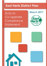 Duty to Co-Operate Compliance Statement