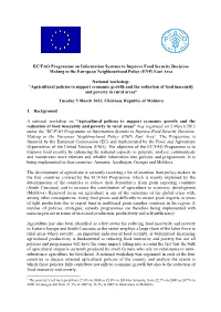 EC/FAO Programme on Information Systems to Improve Food Security Decision- Making in the European Neighbourhood Policy (ENP) East Area