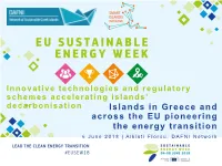 Islands in Greece and Across the EU Pioneering the Energy Transition A