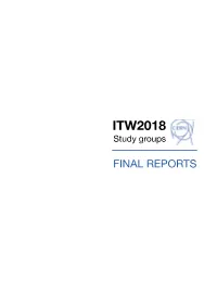 ITW2018 Study Groups