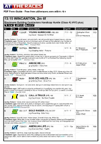 13:15 WINCANTON, 2M 6F Blackmore Building Contractors Handicap Hurdle (Class 4) (4YO Plus)