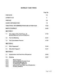 Burnley Task Force Report