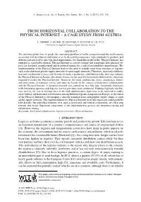 From Horizontal Collaboration to the Physical Internet – a Case Study from Austria