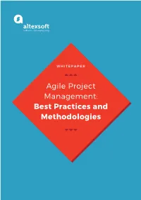 Agile Project Management: Best Practices and Methodologies