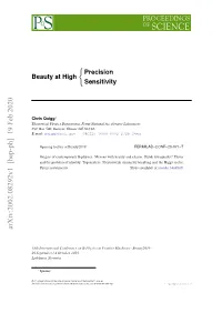 Arxiv:2002.08292V1 [Hep-Ph] 19 Feb 2020