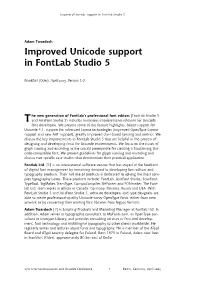 Improved Unicode Support in Fontlab Studio 5