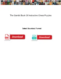 The Gambit Book of Instructive Chess Puzzles
