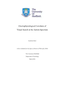 Electrophysiological Correlates of Visual Search in the Autism Spectrum