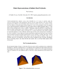 Finite Representations of Infinite Duals with Dodecahedral/Icosahedral Symmetry but There Are Many More of Them Than in the Previous Cubic/Octahedral Cases