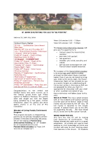 School Diary Dates