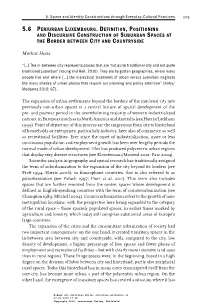 Spaces and Identities in Border Regions