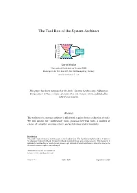 The Tool Box of the System Architect