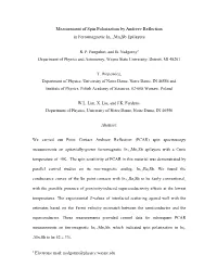Measurement of Spin Polarization by Andreev Reflection In