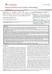 Superiority of Quassia Amara 4% Cream Over Sep 2017; Published Date: 13 Sep 2017
