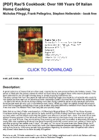 [167F4bd] [PDF] Rao's Cookbook: Over 100 Years of Italian Home