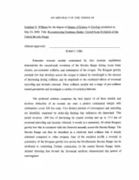 AN ABSTRACT of the THESIS of Involves Obduction of An