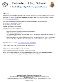 Information for Applicants
