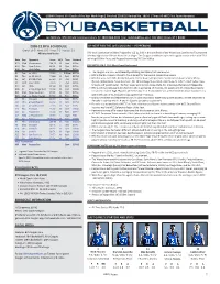 1 2020-21 Byu Schedule