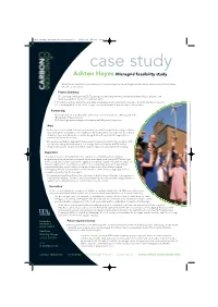 Case Study (Ashton Hayes):Layout 1 22/10/08 12:48 Page 1 Case Study Ashton Hayes Microgrid Feasibility Study