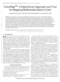 Colormap : a Data-Driven Approach and Tool for Mapping Multivariate
