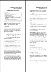 Lecture 5. Introduction to Issues in Anaphora 1. What Is Anaphora? 2