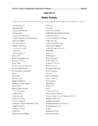 Appendix G Media List for STIP Press Release