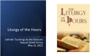 Liturgy of the Hours