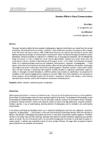 Semiotic Effect in Visual Communication