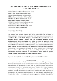 The Integrated Coastal Zone Management Based on Ecosystem Services