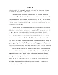 ABSTRACT DEVRIES, ZACHARY CURRAN. Behavior, Health Risks