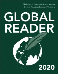 Global Reader Volume 4 | 2020