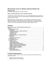 Zoo Tycoon 2: Ultimate Collection Readme File September 2008 © 2008 Microsoft Corporation